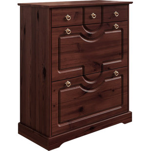 18 Pair Solid Wood Shoe Storage Cabinet