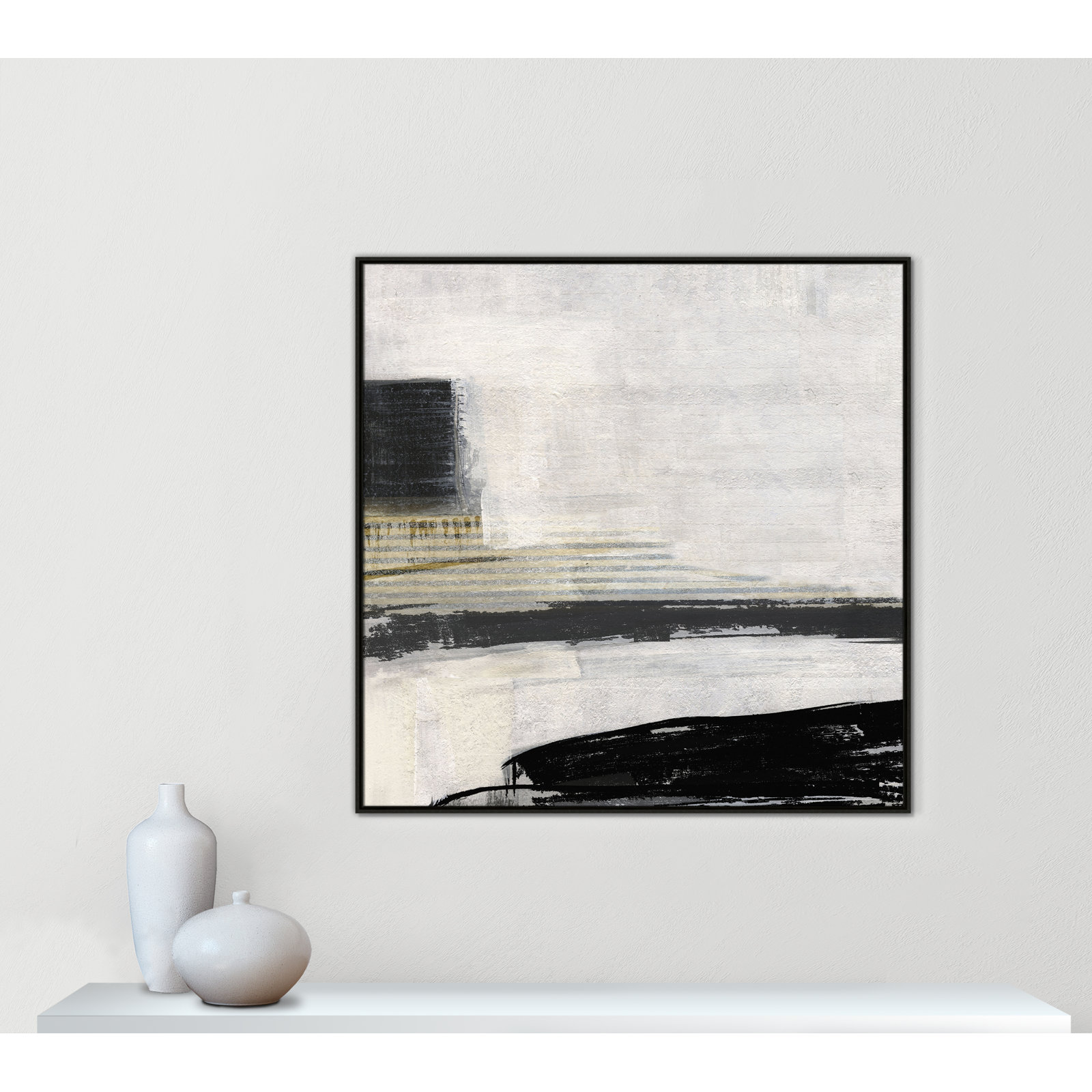 La Bande I Print by Sally Swatland, Espresso, 46.5" H x 46.5" W