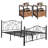 Auxter Steel Piece Bedroom Set-1458178418-1458178312