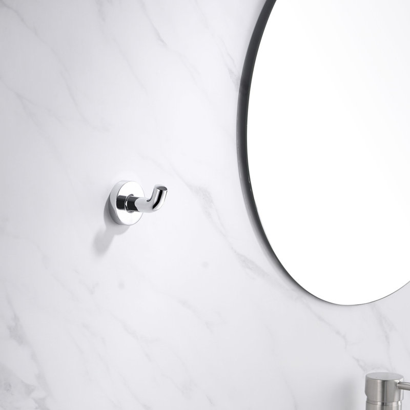 Porte-peignoir mural Kree Collection - Accessoires de salle de bain - Chrome poli, Chrome poli
