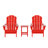 Laguna Foldable Outdoor Adirondack Chair With Table-293029822