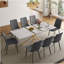 Ensemble de table de salle à manger, table de salle à manger extensible rectangulaire avec rallonge rétractable pour petits appartements, cuisine-2045637649-2045637652