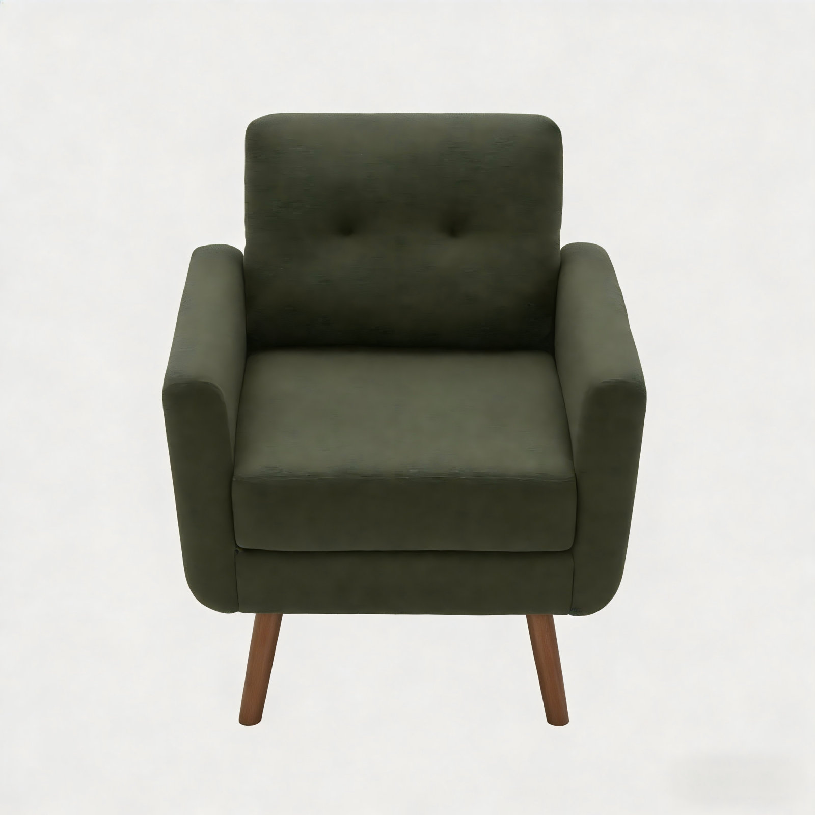 Estes Upholstered Accent Chair, Green Linen