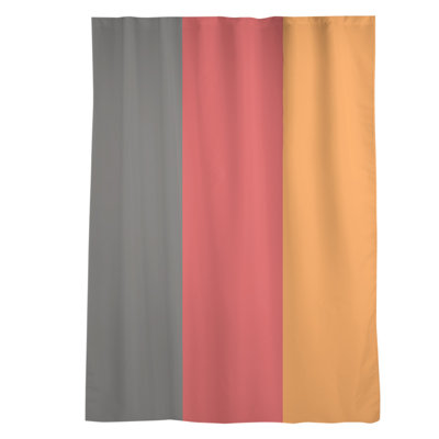 Stripes Sheer Rod Pocket Single Curtain Panel