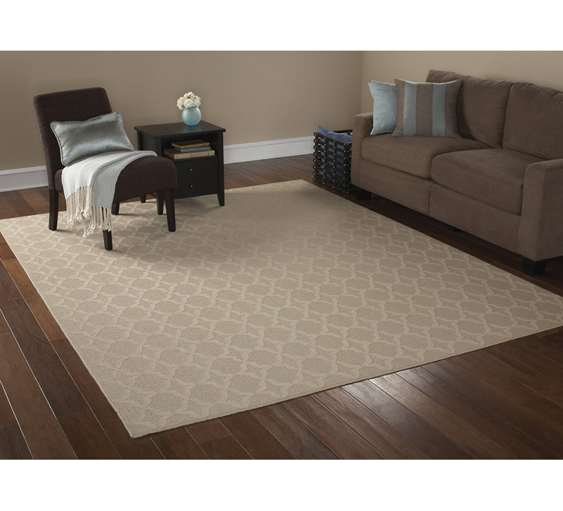 Togut Non-Slip Polypropylene 12' X 12' Tan Area Rug, Square 12'