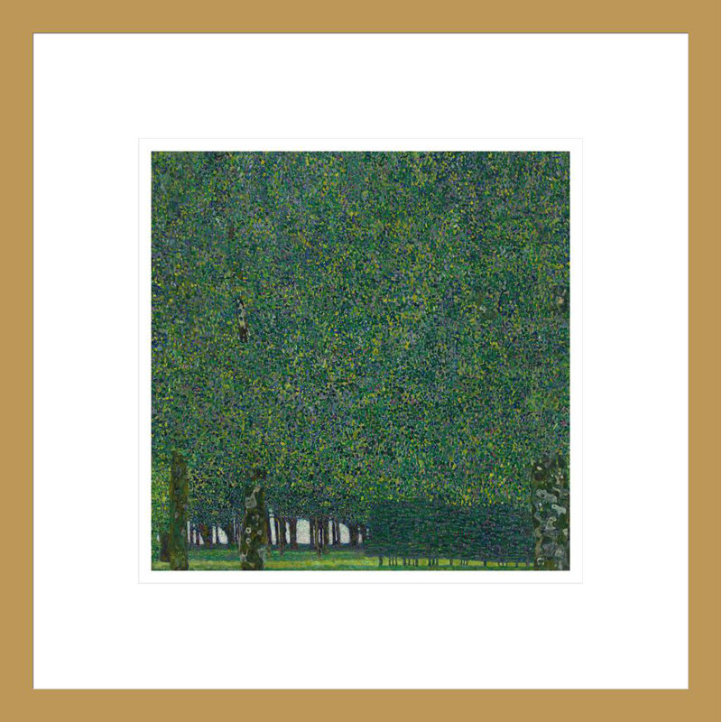 «The Park» par Gustav Klimt - estampe numérique encadrée, H 13,76 po x l 13,75 po