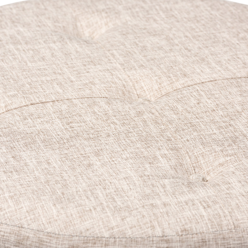 Duggans Tufted Cocktail Ottoman 13.39" H, Beige