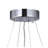 8-Light Chrome Stainless Steel Spike Drum Chandelier-27130974-27130977