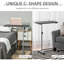 C Table and Wheel Side Table