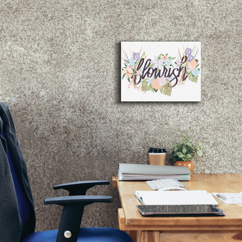  «Flourish» par Marlee Ash, art mural sur toile, 16 po x 12 po, H 12 po x l 16 po