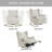 Oxford Baby Teegan Glider Recliner Rocking Chair 360 Degree Swivel for Nursery & Living Room-100089465