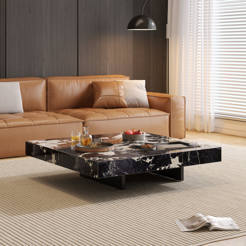 Table basse Briamarie, Noir / blanc