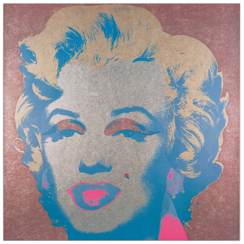 Andy Warhol - No Frame Print on Wood, 65cm H x 65cm W x 1.8cm D