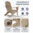 Lutie Foldable Outdoor Adirondack Chair-1474654612