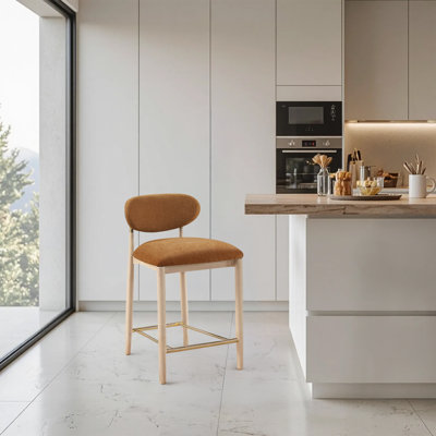 Riccio Fabric Upholstered Stool