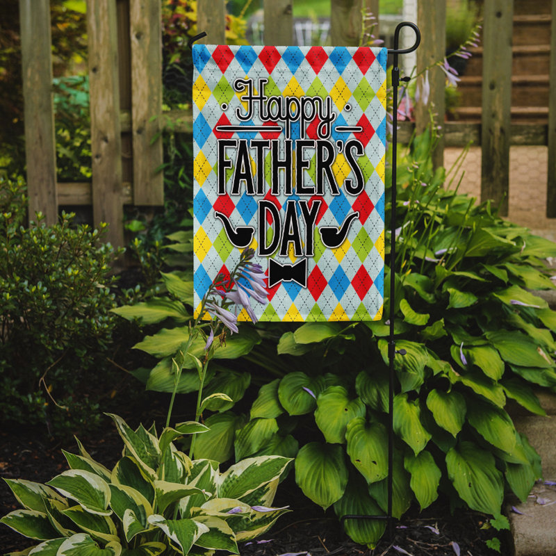 Sanasar Double Sided 15'' H x 11'' W Polyester Father's Day Garden Flag