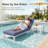 Outdoor Aluminum Chaise Lounge Chair with Side Table & Cushions, Rust-Resistant Adjustable Recliner for Patio, Pool, Deck-611103837