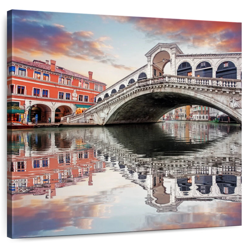 Nicci Venice's Rialto Bridge, 24" H x 24" W