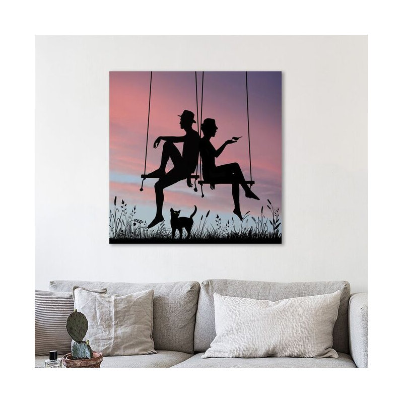 You're Cute When You're Jealous by Dominic Liam - Wrapped Canvas Print, 61cm H x 61cm W x 4cm D