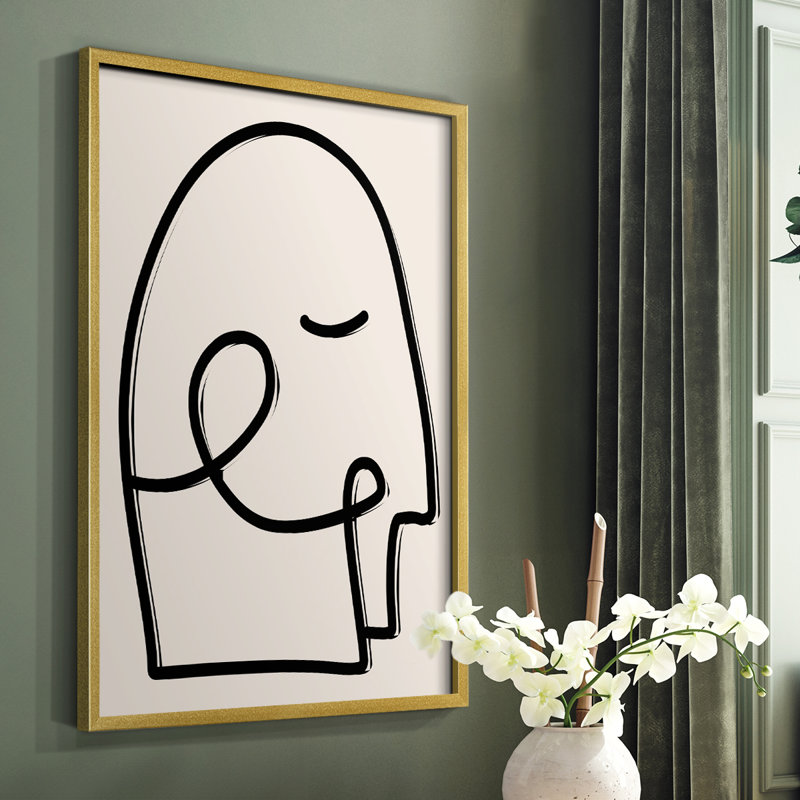 Face It I, reproduction encadrée - bois massif, H 20 po x l 16 po