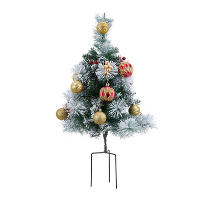 2.3' H Lighted Artificial Pine Christmas Tree