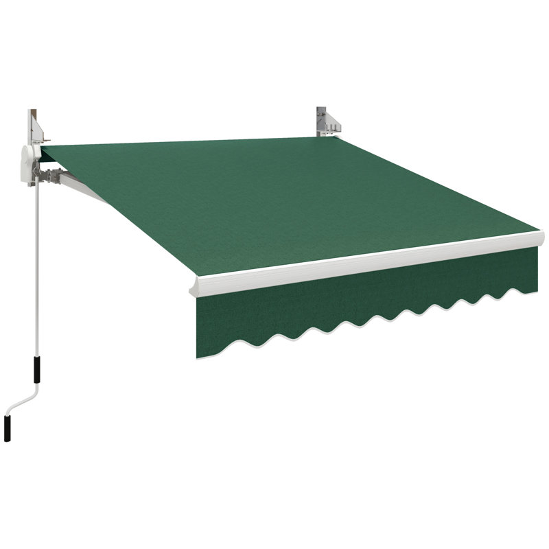Outsunny 8' X 7' Patio Retractable Awning, Blue