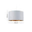 Reni 25cm H Cotton Drum Pendant Shade ( Uno )-45010301