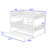Kelsa Full Over Full Wooden Bunk Bed With Built-In Trundle, Ladder And Safety Guardrails-477722164