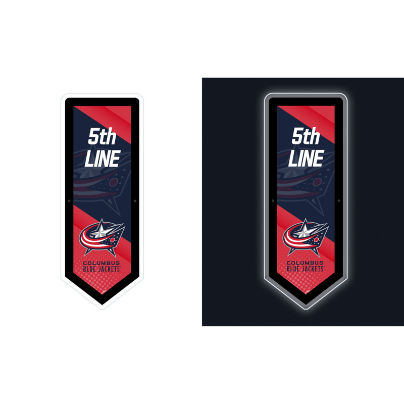 Enseigne murale NHL Team Pennant, Columbus Blue Jackets