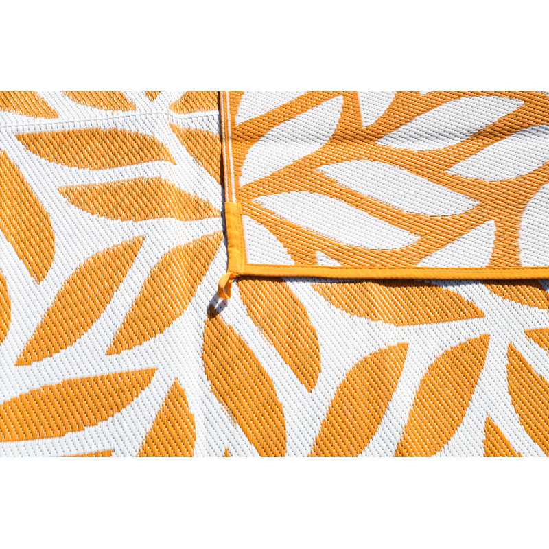 Floral Doormat, Mango, 72" W x 108" L