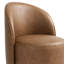 PU Leather Barrel Swivel Armless Dining Chair-403249105