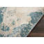 Tapis ivoire / bleu sarcelle à motif abstrait Greater Taree-1934836135