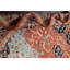 Tapis oriental Heriz Serapi à teinture végétale noué à la main 9 x 12