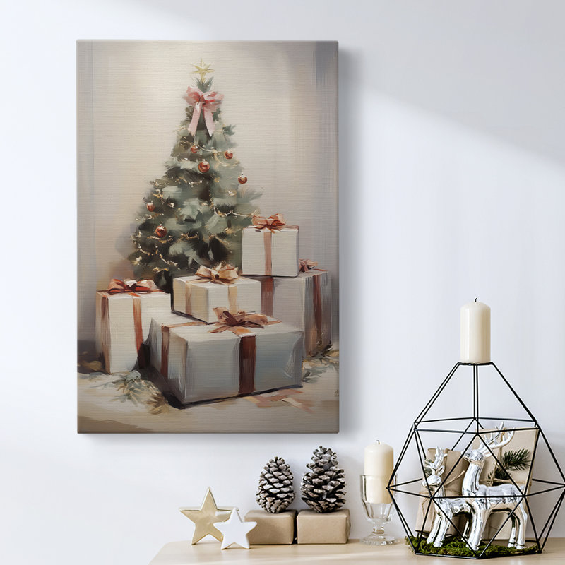 Art des Fêtes de Noël - Toile tendue avec châssis - Série 2-XV, H 36 po x l 24 po