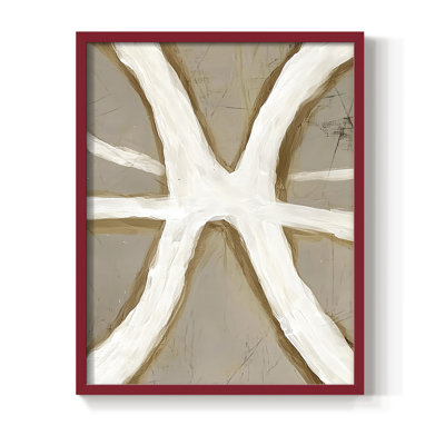 Abstrait, reproduction encadrée Lxx prêt à accrocher