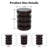 Modern Magnesium Oxide Side Table with Three-Tier Design for Indoor and Outdoor Use, Compact Round Accent Table-1123185956