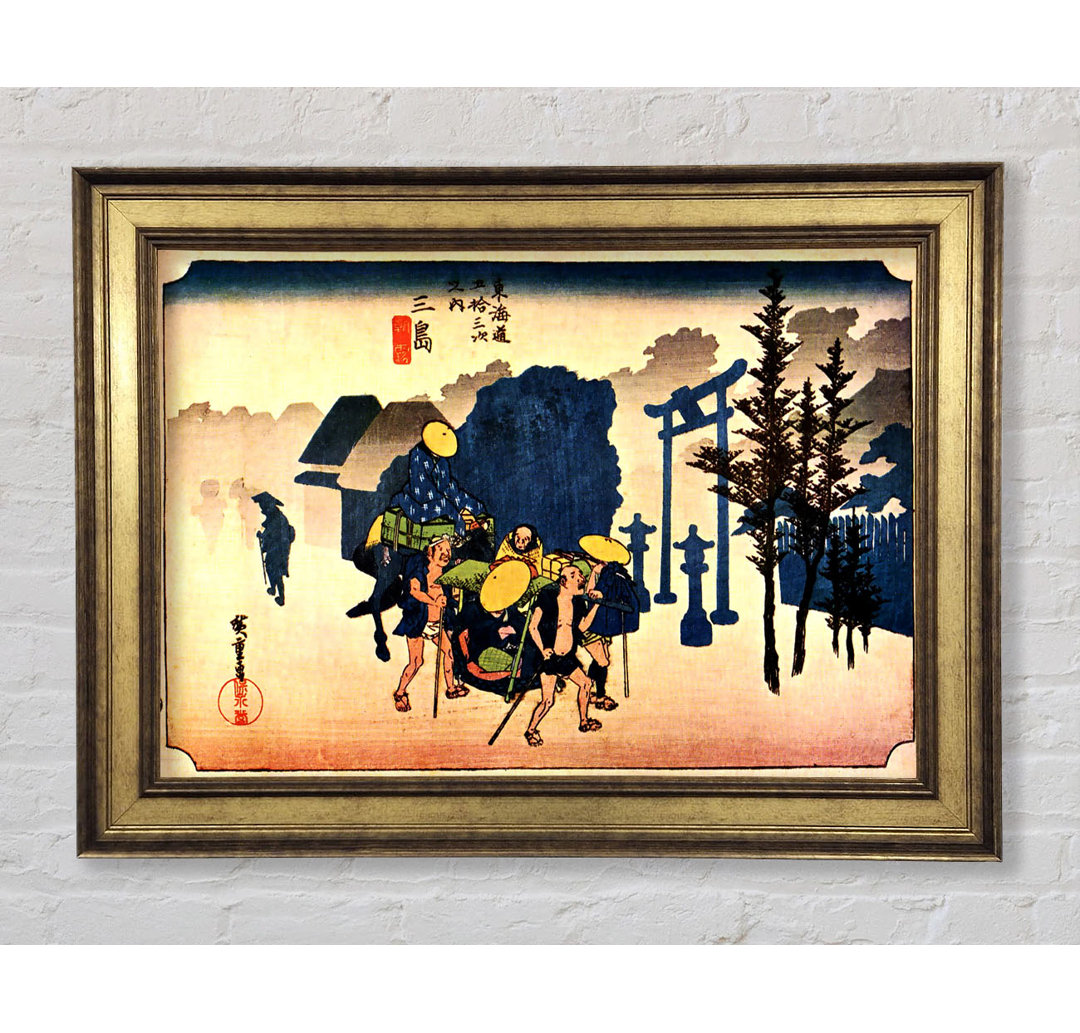 Dawn Mist von Hiroshige - Einzelne Bilderrahmen Kunstdrucke