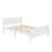 Wood Platform Bed With Headboard-1369864144