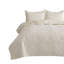 Ensemble de courtepointe matelassée à motif floral pour grands lits (blanc cassé / bleu)-533829362-533829363