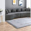 Compression Cloud Sectionals, Chenille 111.5 Inch Modern Home Sofa