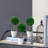 Set of 3 Mini Topiaries in Decorative Pots