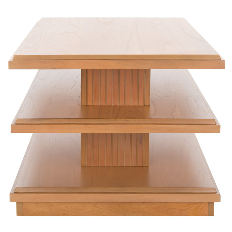 Pasha Storage Coffee Table, Natural/Walnut