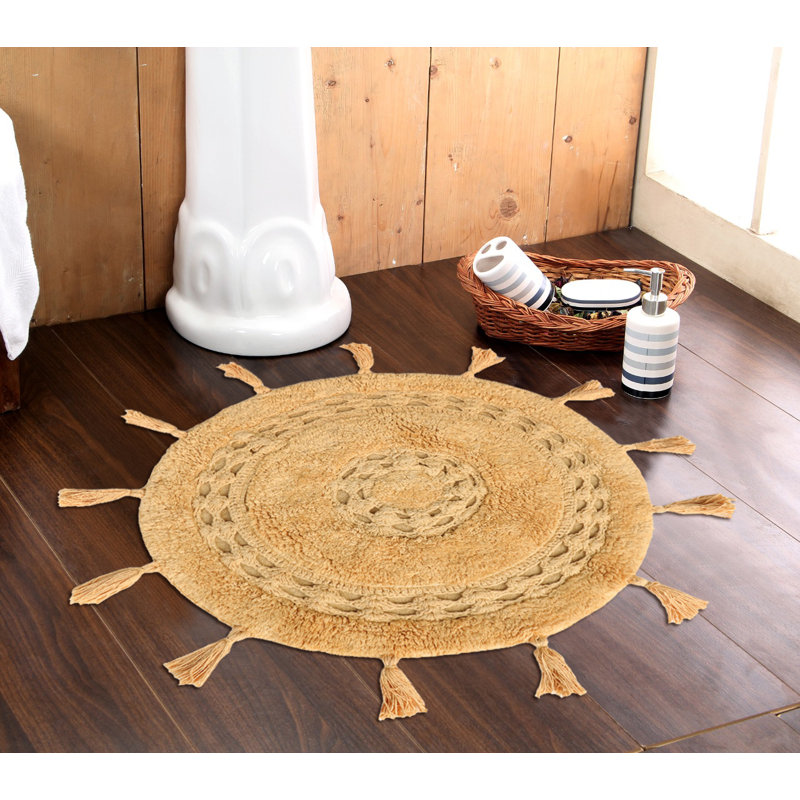 Tapis pour salle de bain Panaite, Beige