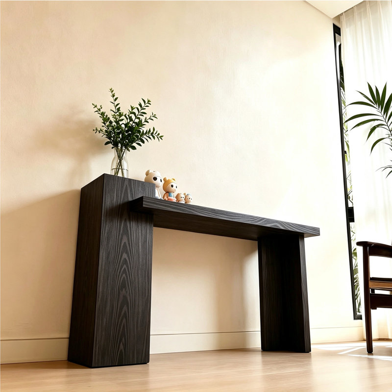 Console en bois de style moderne., H 31,5 po x l 59 po x P 11,8 po