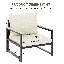 Chaise d'appoint Mid-Century moderne avec structure en bois, fauteuil de lecture en cuir polyuréthane, siège de lecture pour les loisirs et cabine pour salle de séjour-337743133