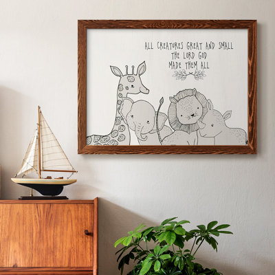 Toutes les créatures, reproduction sur toile encadrée