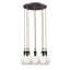 Lustre en forme de larme à 8 lumières avec détails en bois Earth-660283750-659932779-659932780