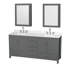Sheffield 72" Freestanding Double Bathroom Vanity with Quartz Top with Medicine Cabinets-1933065891-1933082947-1933082951