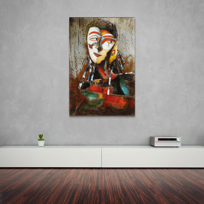 Handmade People Wall Decor on Metal