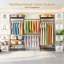 220cm Adjustable Wall Mounted Clothes Rack